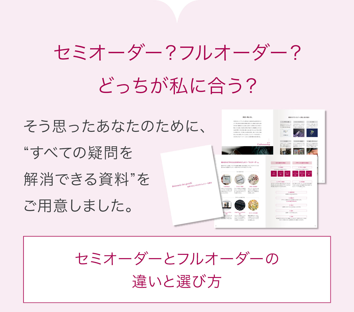 セミオーダー？フルオーダー？どっちが私に合う？